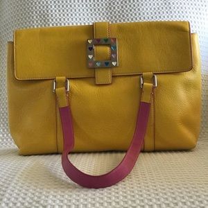 Dooney & bourke heart flap leather handbag